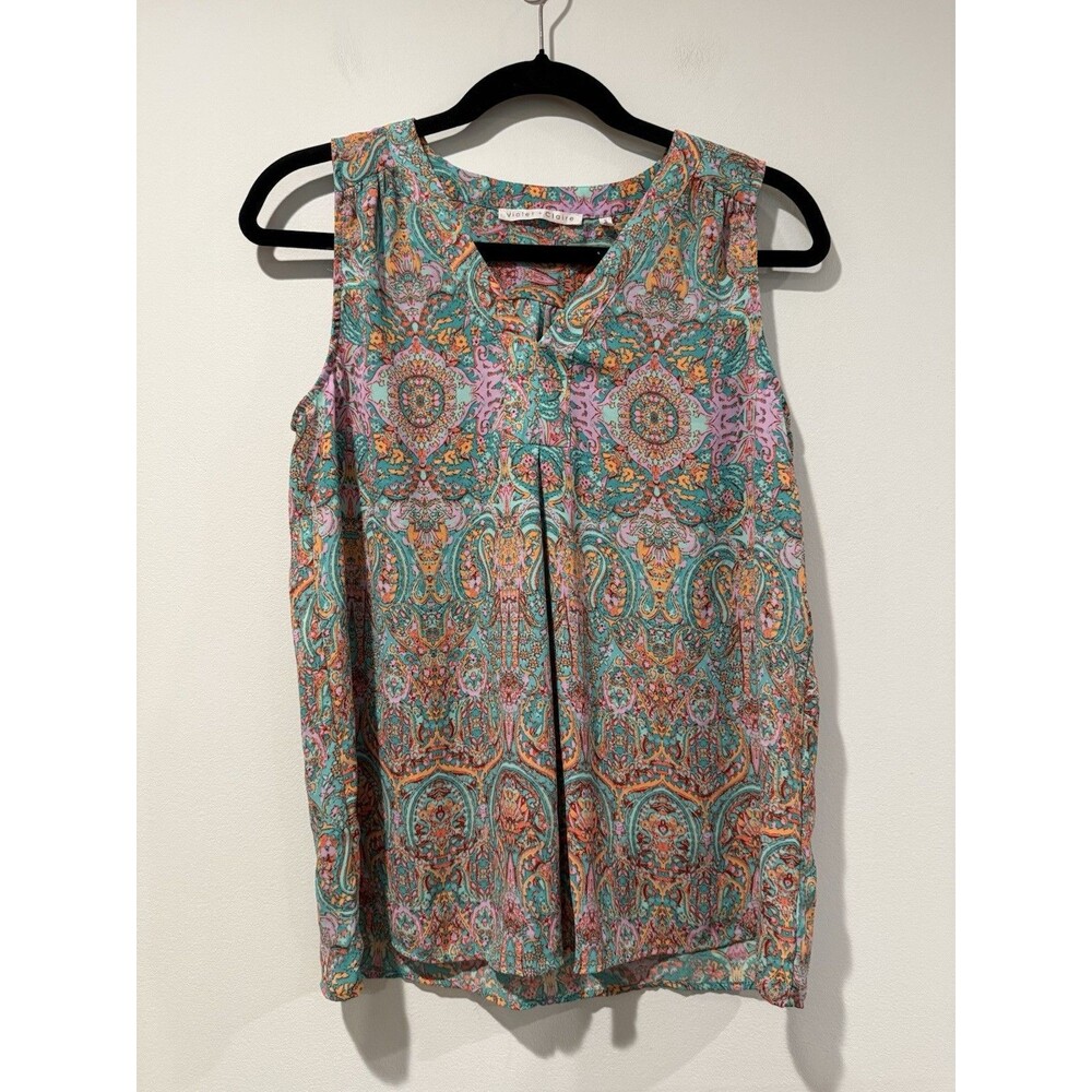 Violet & Claire Top Womens Small Boho Indie Lightweight Work Office Travel